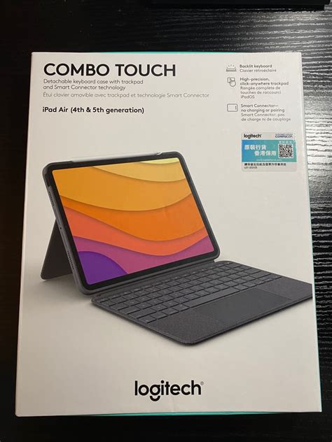 Logitech Combo Touch Ipad Air 4th And 5th Generation 手提電話 平板電腦 平板電腦