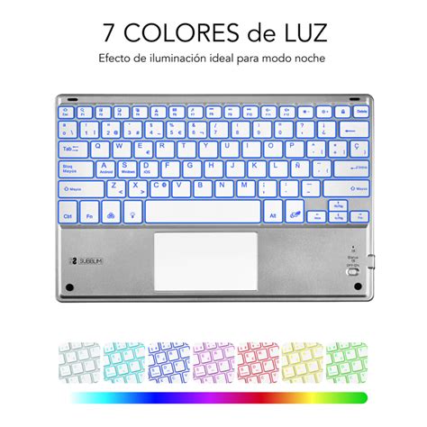 Teclados Para M Viles Tablets Teclado Tablet Subblim Smart Backlit Bt