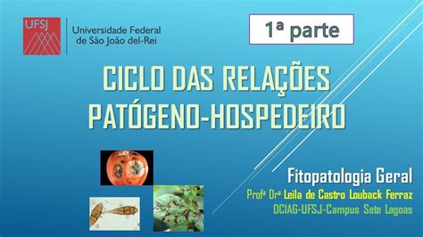 Ciclo Relação Patógeno Hospedeiro 1a Parte Fitopatologia Ufsj Youtube