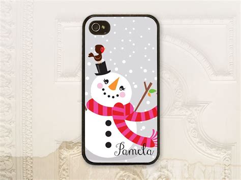 Items Similar To Happy Snowman Phone Case Iphone 4 4s 5 5s Samsung