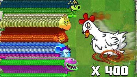 Pvz Random Pair Plants Max Level Vs Zombie Chicken Who Will Win