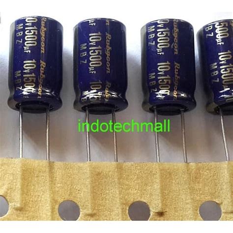 Jual Capacitor Elko 1500uF 10V Rubycon MBZ Gold Ultra Low ESR Kapasitor