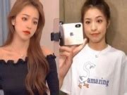 Hot girl dao kéo lúng liếng trong tà áo dài rực rỡ