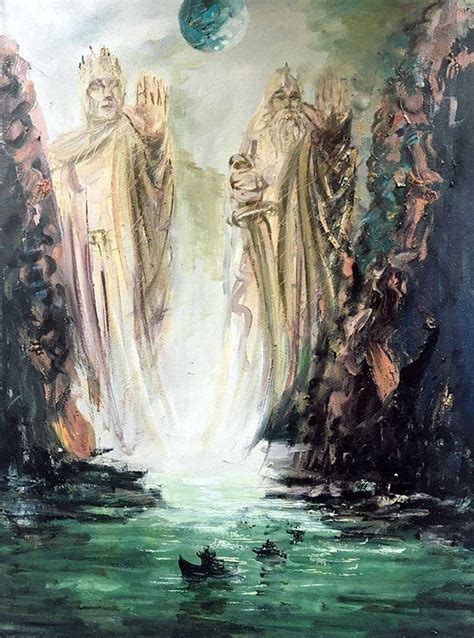 The Gates Of Argonath Canvas Print The Pillars Of Kings Wall Art