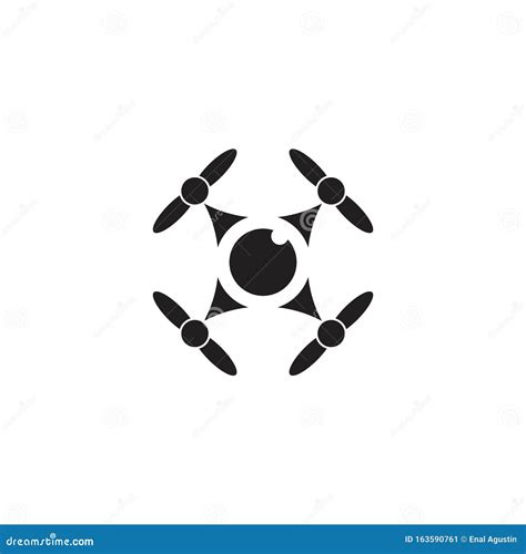 Drone Icon Logo Design Vector Template Stock Vector Illustration Of Equipment Quadrocopter