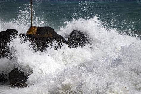 tsunami tropical hurricane on the sea 11970022 Stock Photo at Vecteezy