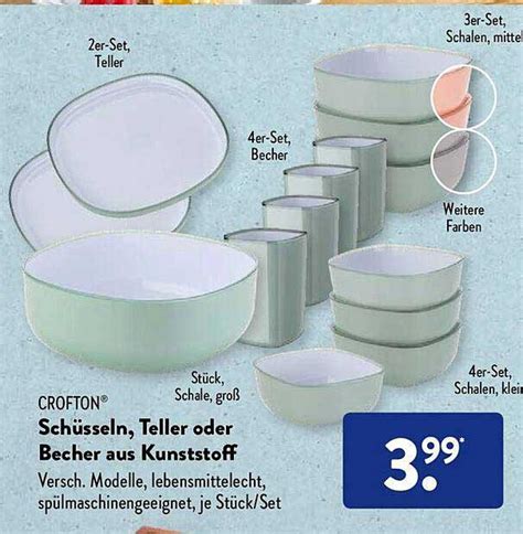 Schüsseln Teller Oder Becher Aus Kunststoff Angebot bei ALDI SÜD