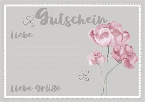 Gutschein-Vorlage Word zum Ausfüllen und Drucken