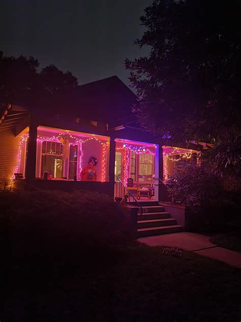 started my Halloween decorations with lights! : r/halloween