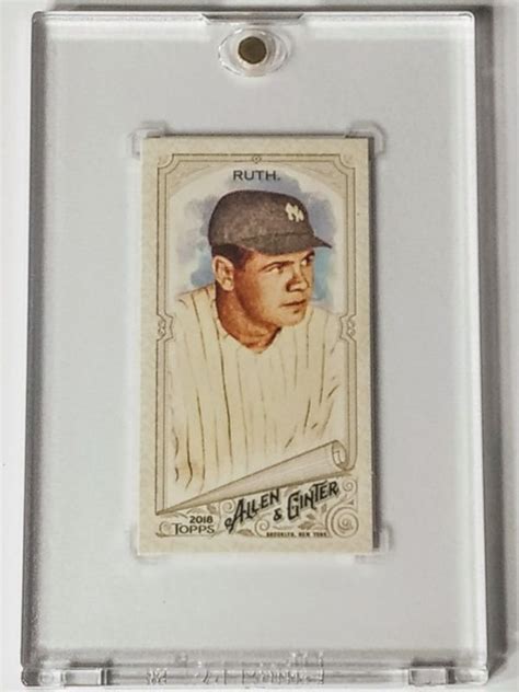 BABE RUTH 2018 TOPPS ALLEN GINTER GLOW IN THE DARK MINI SSP CASE HIT