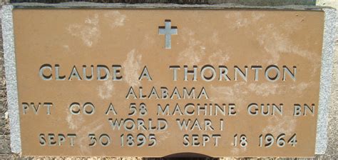 Pvt Claude A Thornton Memorial Find A Grave