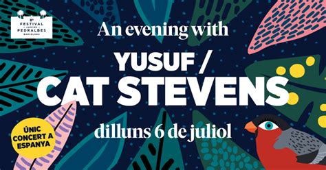 Cat Stevens Visitar El Festival Jardins Pedralbes En Fecha Nica