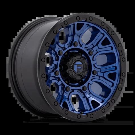 D82717908450 17x9 6x139 7 1 Offset Fuel Rims D827 TRACTION DARK BLUE