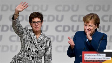 Annegret Kramp-Karrenbauer succeeds Angela Merkel as German CDU leader