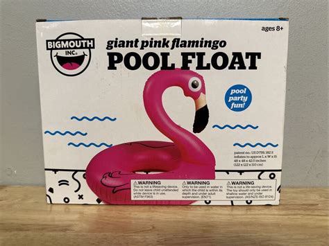 Bigmouth Inc Pink Flamingo Pool Float Inflates To Over 4 Foot Wide Brand New Ebay