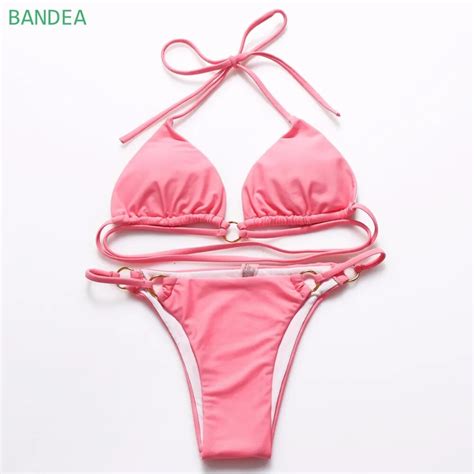 BANDEA 2016 Lady Halter Bikini Retro Women Swimwear Vintage Swimsuit