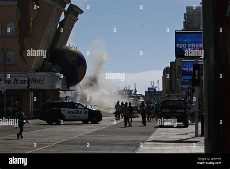 atlantic city boardwalk fire  atlantic city united states stock
