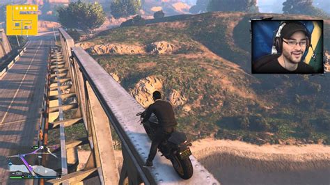 GTA V PS4 Online Missão Impossível 7 Passar pela Viga na Ponte do