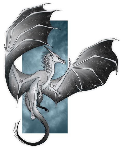 Overcast Is A Icewing Nightwing Hybrid Wings Of Fire Dragons Got