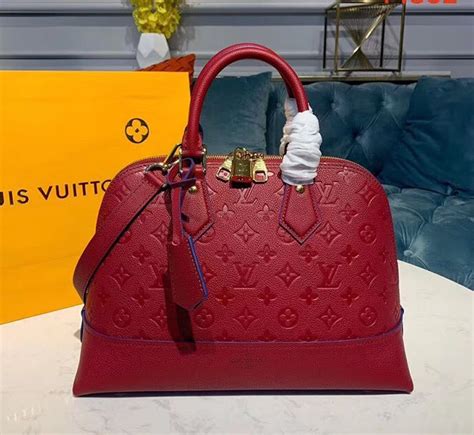 Louis Vuitton Monogram Empreinte Leather Neo Alma Pm M44832 Red Louis