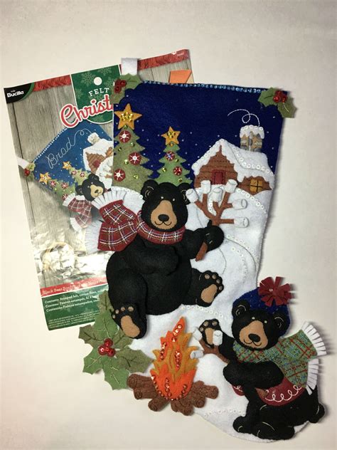 Bucilla Black Bear Bonfire Love The Colors And Marshmallows