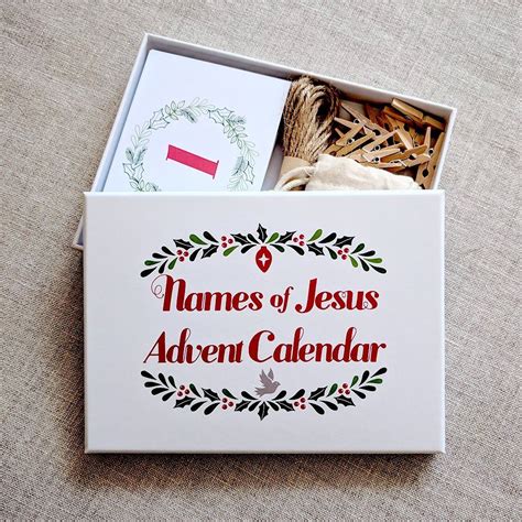 Free Printable Names Of Jesus Advent Calendar