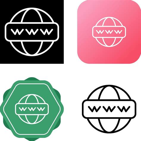 World Wide Web Vector Icon 40653986 Vector Art At Vecteezy