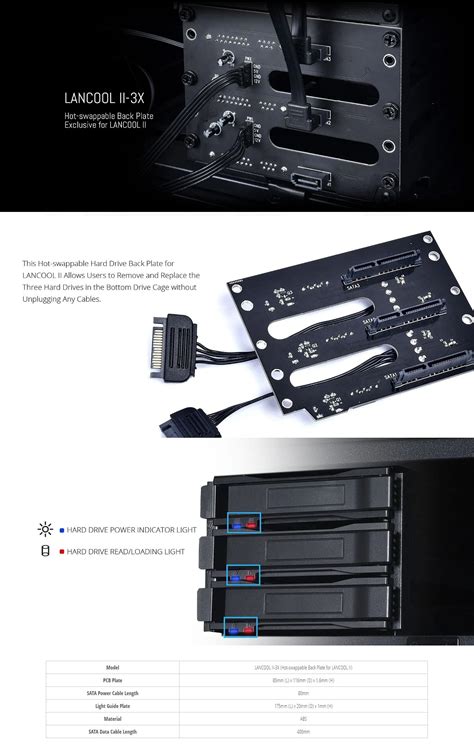 Lian Li Lancool Ii Hdd Ssd Hot Swap Back Panel