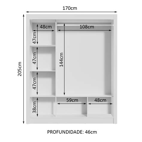 Guarda Roupa Casal Madesa M Naco Portas De Correr Espelho