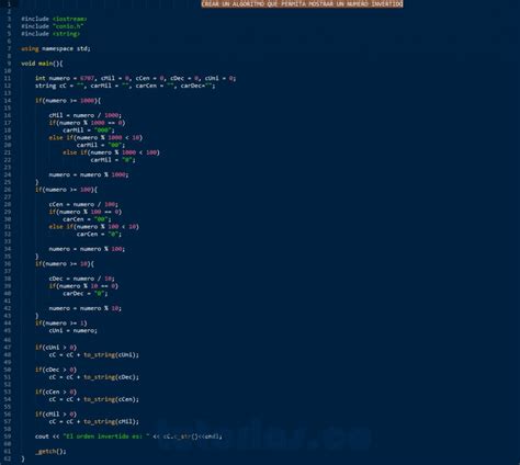 Sentencia If Else Visual C Numero Invertido Tutorias Co