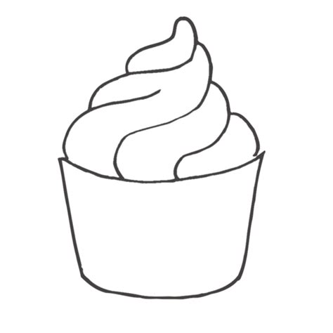 Desenho De Cupcake Para Colorir Desenhos