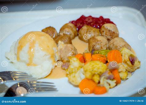 Traditional Midsummer Swedish Food Stock Image - Image of serving, shot ...