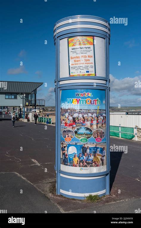 Colourful Scenes On Weymouths Esplanade Promenade That Overlooks