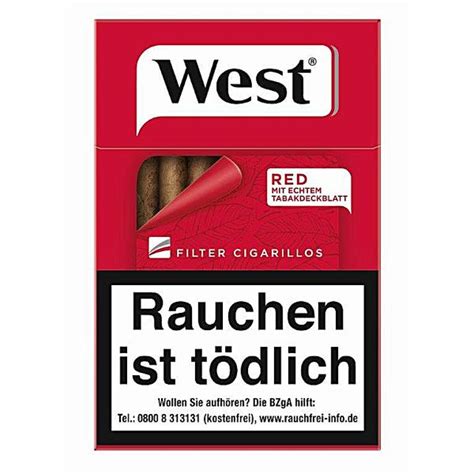 West Red Filterzigarillos Stange Jetzt Kaufen Zedaco De