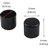 Antrader Pcs Black Plastic Furniture Chair Leg Caps Pvc Plastic Feet