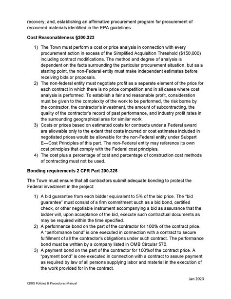 CDBG Policies and Procedures | Hamden Economic & Neighborhood Development