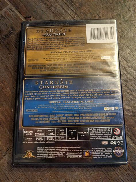 Stargate The Ark Of Truth Continuum DVD For Sale Online EBay