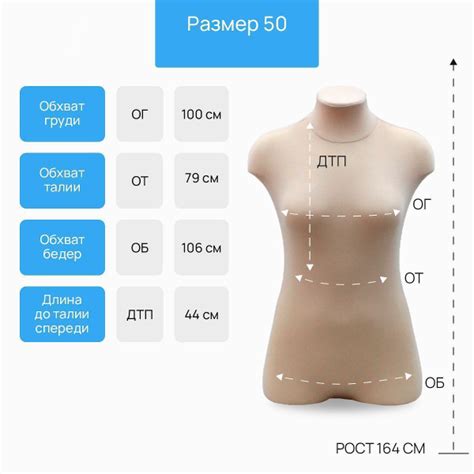 Мягкий женский манекен ГОСТ 50 размер (Телесный) купить на OZON по ...