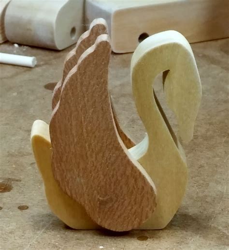 Wood Swan Decoration Ornament Accent Etsy Swan Decoration