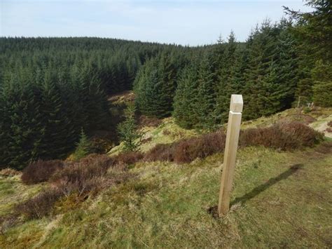 Marker Post Beside A Path © Lairich Rig Geograph Britain And Ireland