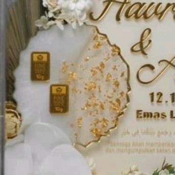 Jual Coaster Resin Wedding Property Tatakan Gelas Kado Anniversary