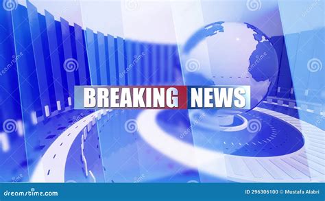 Global Earth Rotating Digital World Breaking News Studio Background ...