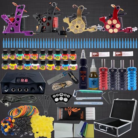 2018 New Arrival Complete Tattoo Kit 20 Color Ink Professional Tattoo