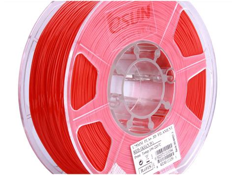 Esun Mm Pla Red Filament Kg Spool Solarbotics Ltd