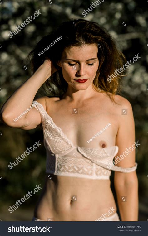 Portrait Beautiful Woman Lingerie Nude Breast Stock Photo Shutterstock