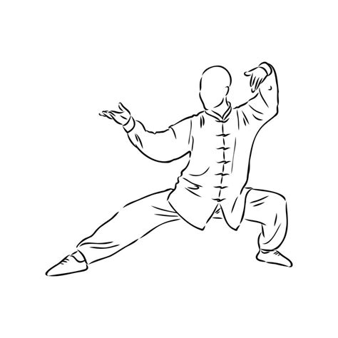 Qigong Vector Sketch Vector Art At Vecteezy