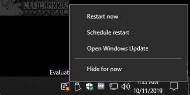 Enable Or Disable The Windows Update Status Taskbar Notification