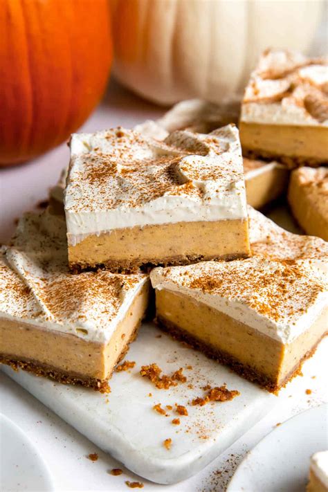 Pumpkin Cheesecake Bars Spoonful Of Flavor