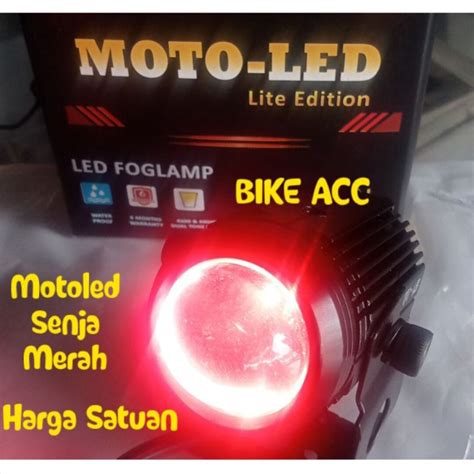 Lampu Tembak Led D Mini Motoled Senja Merah Harga Satuan Lazada