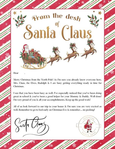 Santa Claus S Sleigh And Reindeers Are Featured In This Christmas Card